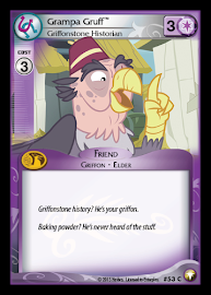 My Little Pony Grampa Gruff, Griffonstone Historian Equestrian Odysseys CCG Card