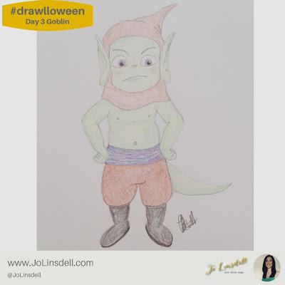 #Drawlloween day 3 Goblin, by Jo Linsdell