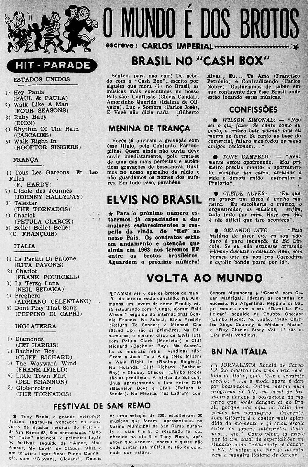 Rita Pavone Fan Club O Mundo E Dos Brotos By Carlos Imperial At Revista Do Radio In 1963