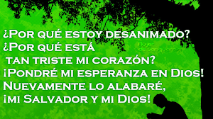 ¿Por qué estoy desanimado? ¿Por qué está tan triste mi corazón? ¡Pondré mi esperanza en Dios!