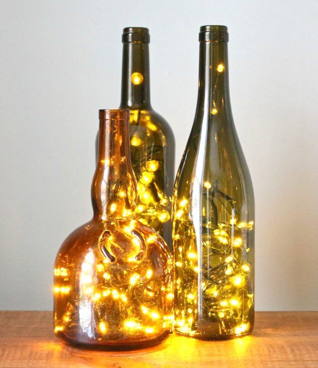 How to Put Christmas Lights in a Bottle