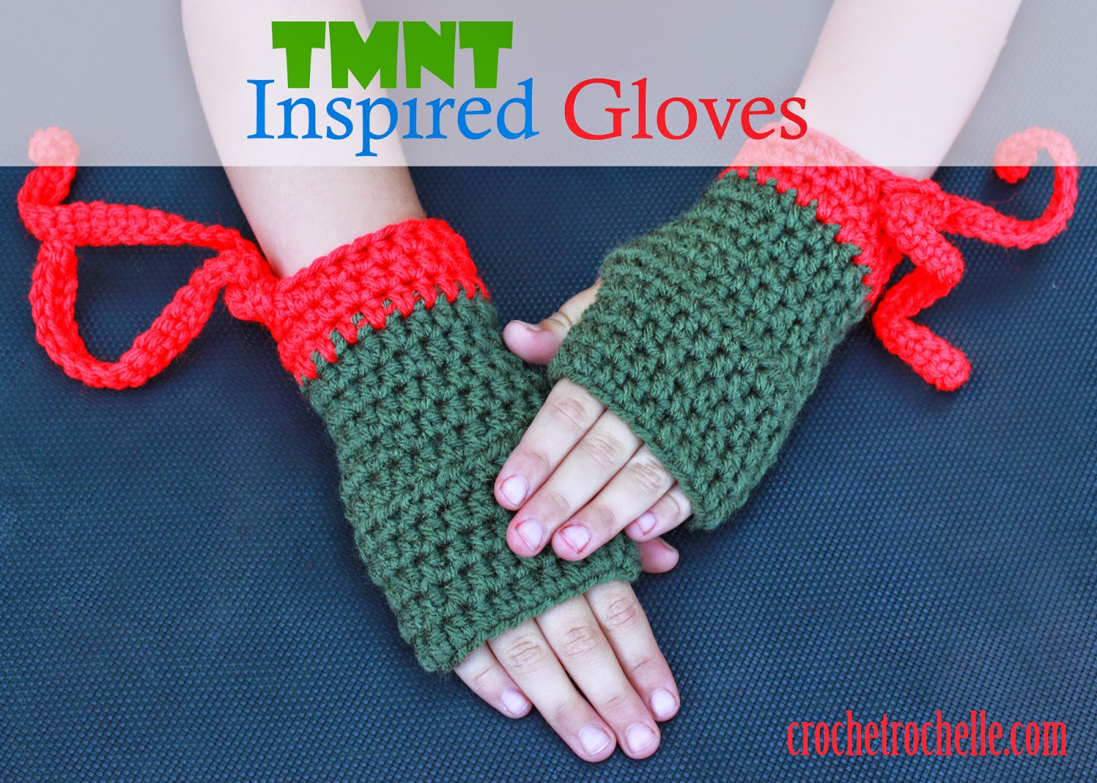 Crochet Rochelle TMNT Inspired Gloves