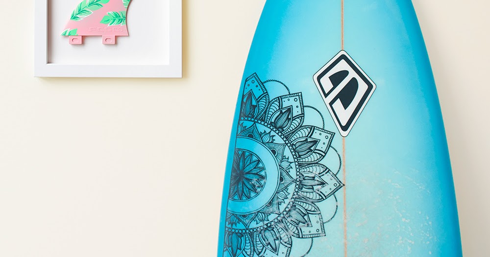 DIY Surfboard Fin Art Collaboration with Surfgirl Magazine