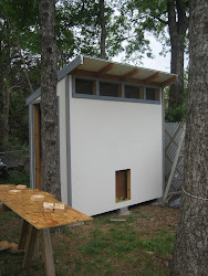 trim chicken coop stained texas backyard dallas parents building stain siding framing exposed tone pieces final orange any
