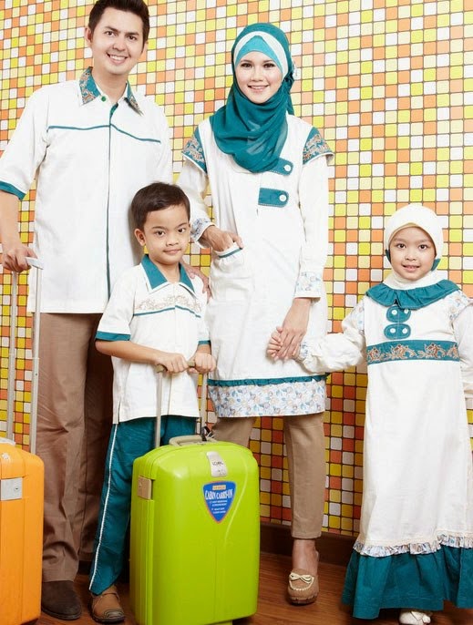 10 Baju  Muslim  Couple  Ayah  Ibu dan Anak  Terbaru