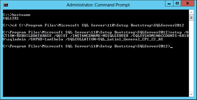 rebuild master database sql server 2016 rebuild master database sql server 2016