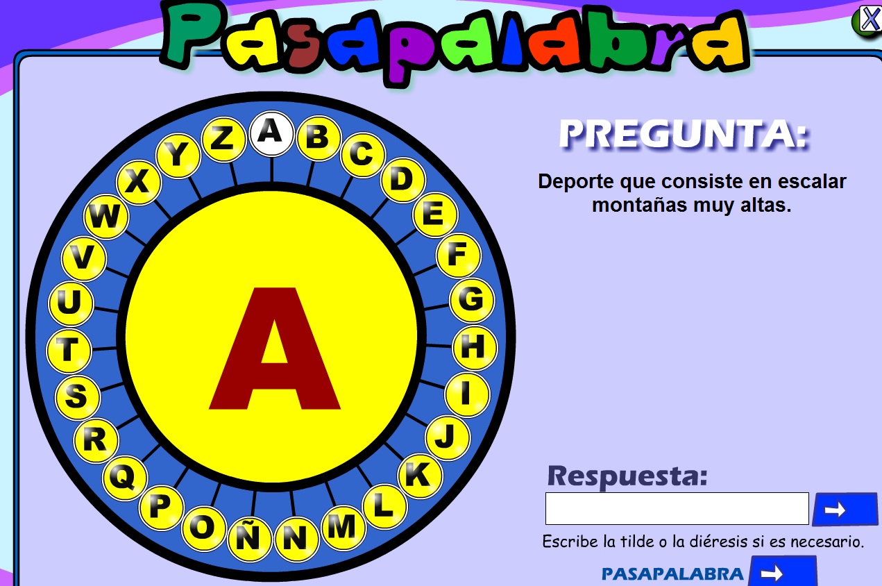 Aprender investigando: PASAPALABRA PARA NIÑOS