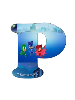 Alfabeto de PJ Masks.