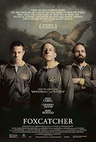 Movie poster with three characters and an eagle
