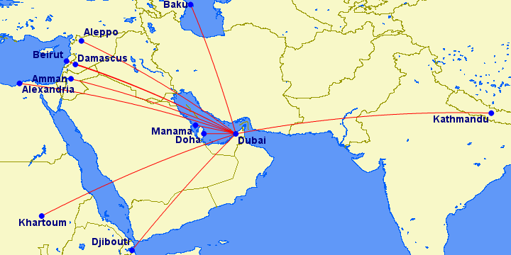fly from amman to dubai