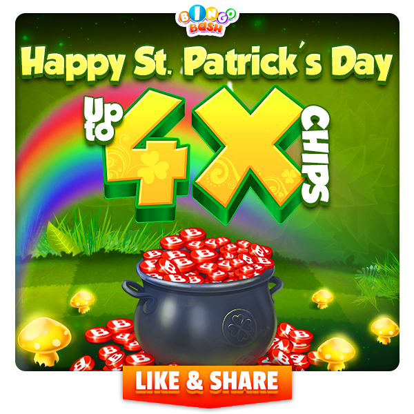 Bingo Bash St. Paddy's Day Pot of Gold Games Media
