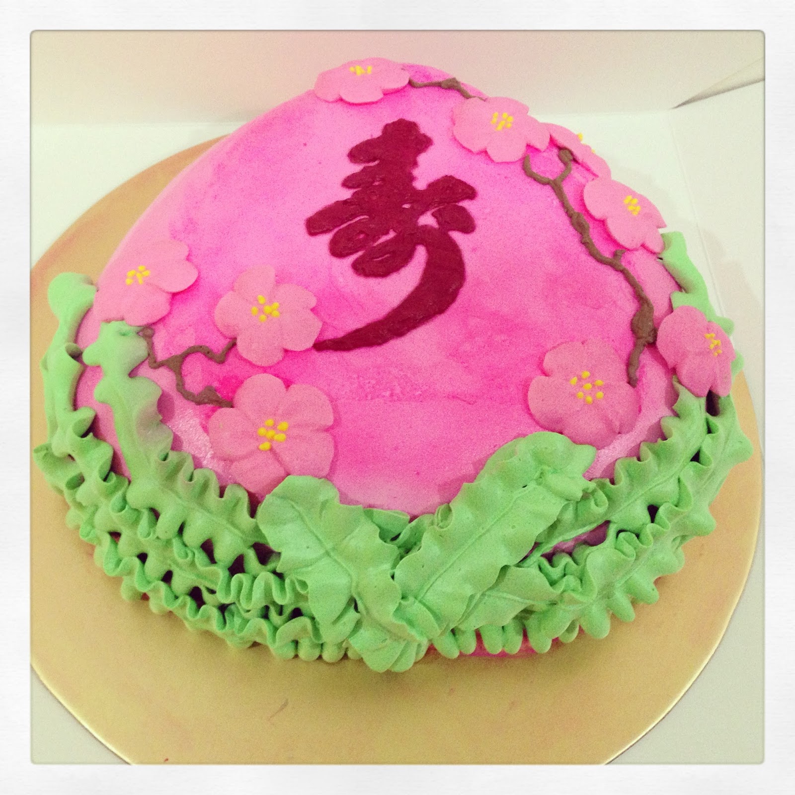 Cherish Bakes Longevity Peach Cake