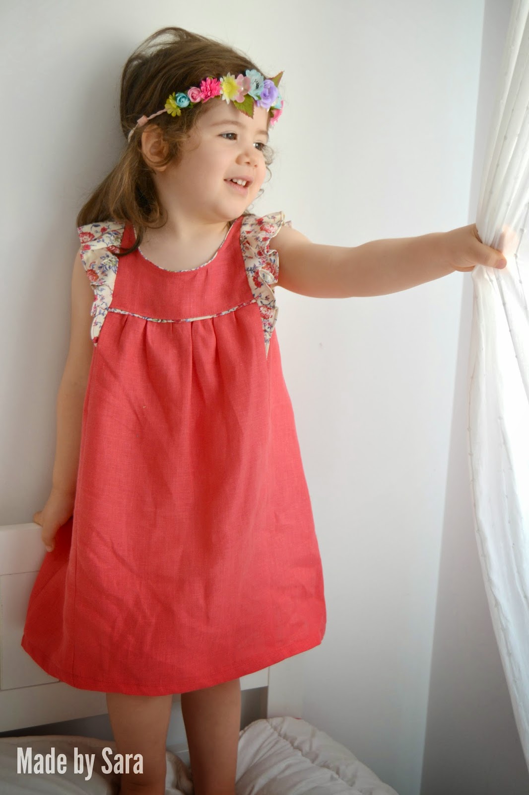 A birthday dress for sweet little R - Made by Sara