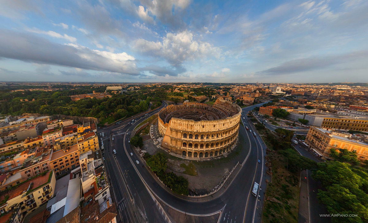 An amazing aerial look at the Roman Colosseum in Italy. - The Seven Wonders Of The World Look Totally Different In These Unique Photos. An amazing aerial look at the Roman Colosseum in Italy. - The Seven Wonders Of The World Look Totally Different In These Unique Photos.