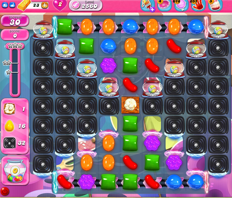 Candy Crush Saga level 2560