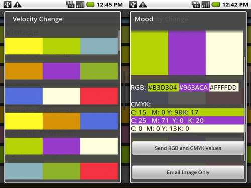 Color Mood Designer Android App  
