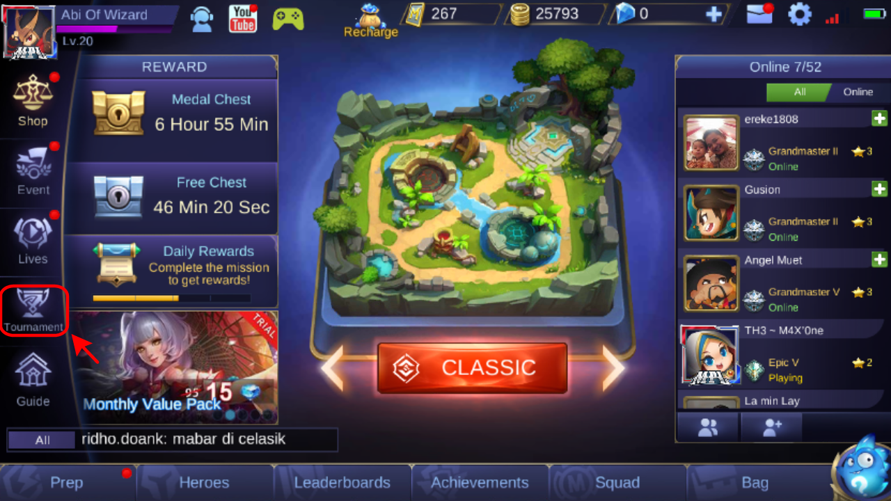Cara Mendapatkan Avatar Border MPL 2018 Di Mobile Legends