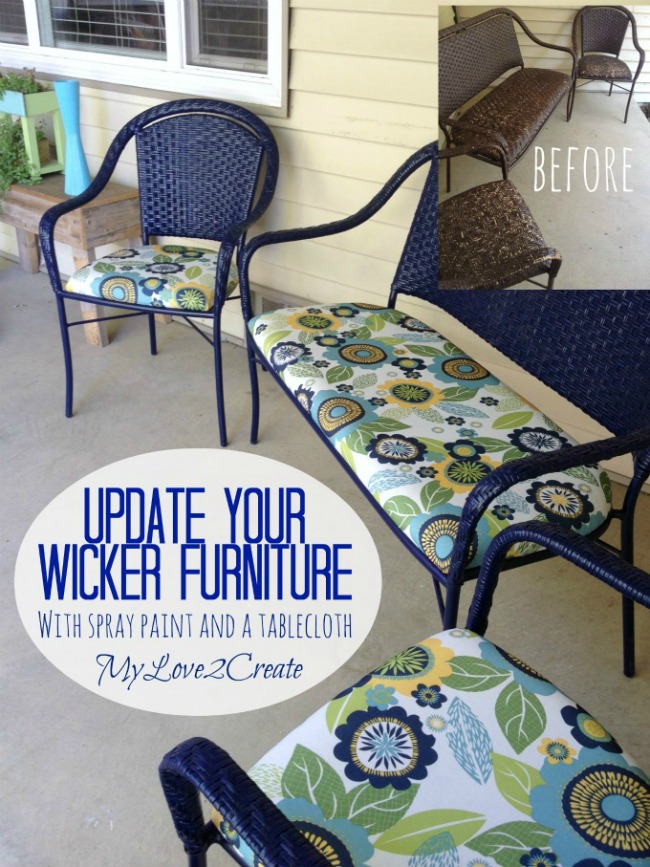 Wicker Furniture Makeover My Love 2 Create