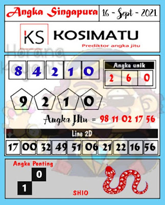 Bocoran prediksi singapura