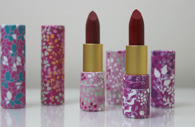 A picture of tarte Amazonian Butter Lipstick in Garnet and Ruby
