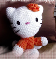 PATRON GRATIS HELLO KITTY SENTADA AMIGURUMI 1450