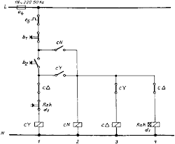 delta star circuit control diagram phase motor starting power connection electrical run method 3phase engineering