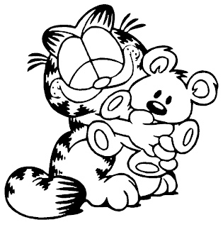 Desenhos do Garfield para Pintar e Imprimir