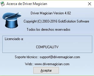 Driver Magician Español Versión 4.82 Driver Magician Español Versión 4.82