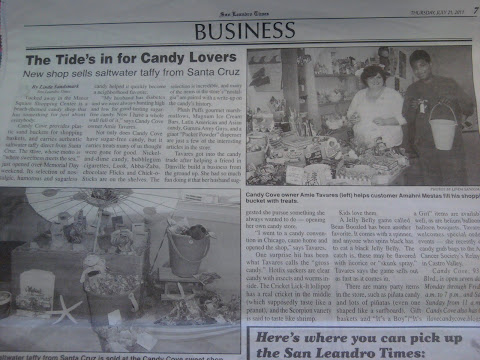 Candy Cove make the local news!!!