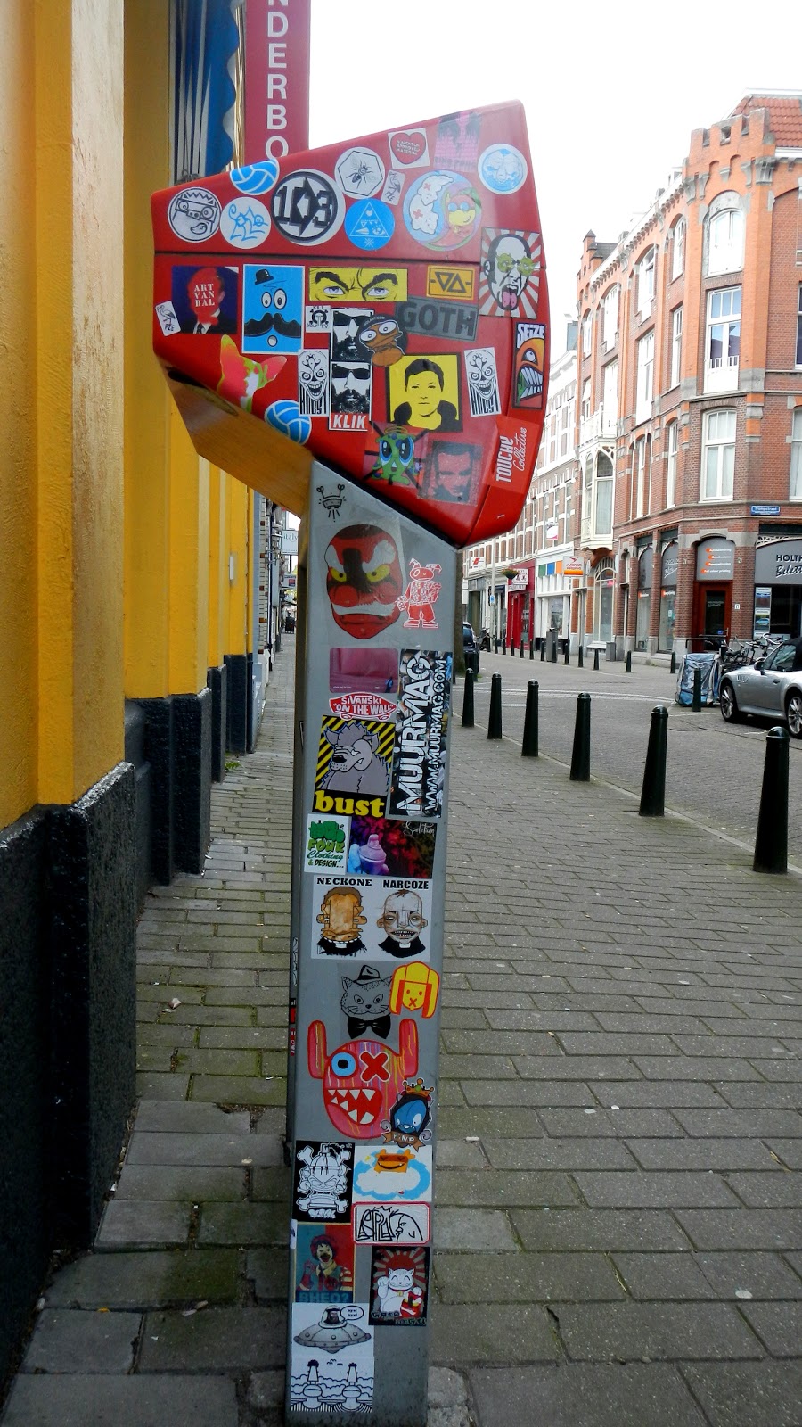 Just 4 Street Art stickers combo den haag 2012
