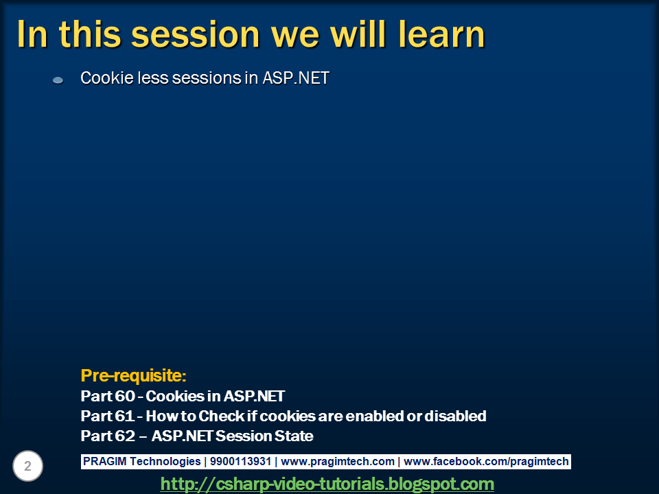 Sql Server And C Video Tutorial Part 63 Cookieless Sessions In