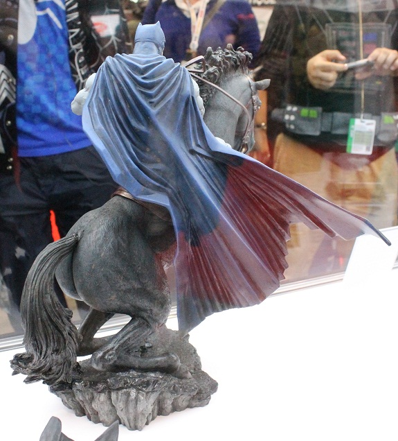 Quiet and Red The Dark Knight Returns Batman On A Horse Statue.