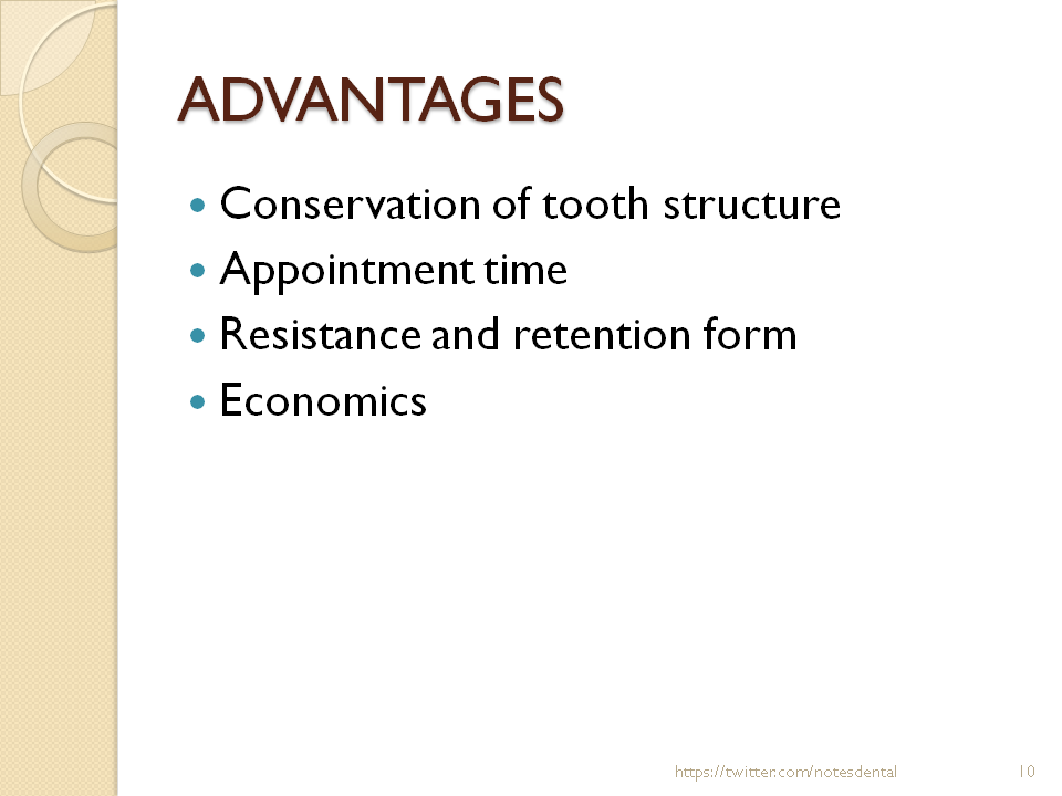 Dental Notes Pin Retained Restorations NOTES