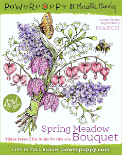 Power Poppy, Marcella Hawley, Spring Meadow Bouquet, Instant Garden Digital Release, March 2016