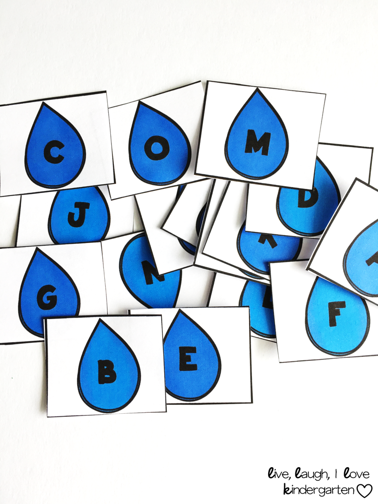 Sticking with April's theme of "April Showers" I made raindrop cards.