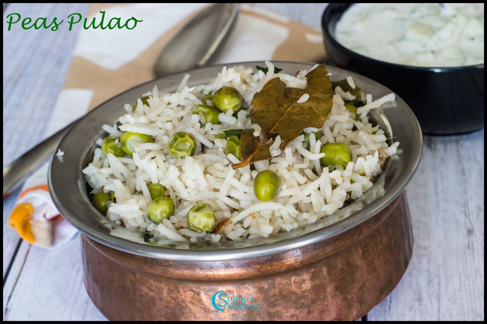 Peas Pulao Subbus Kitchen