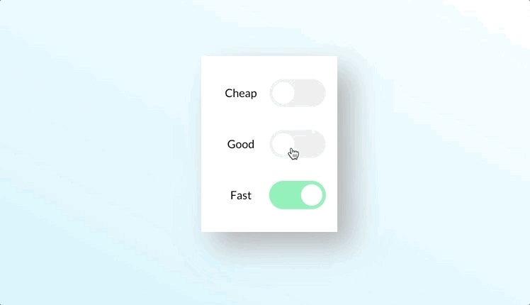 Project Management Triangle Selector with React + CSS Grid