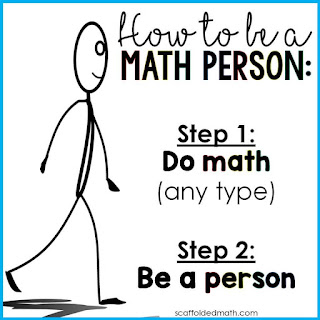 We are all math people! growth mindset poster for a math classroom We are all math people! growth mindset poster for a math classroom
