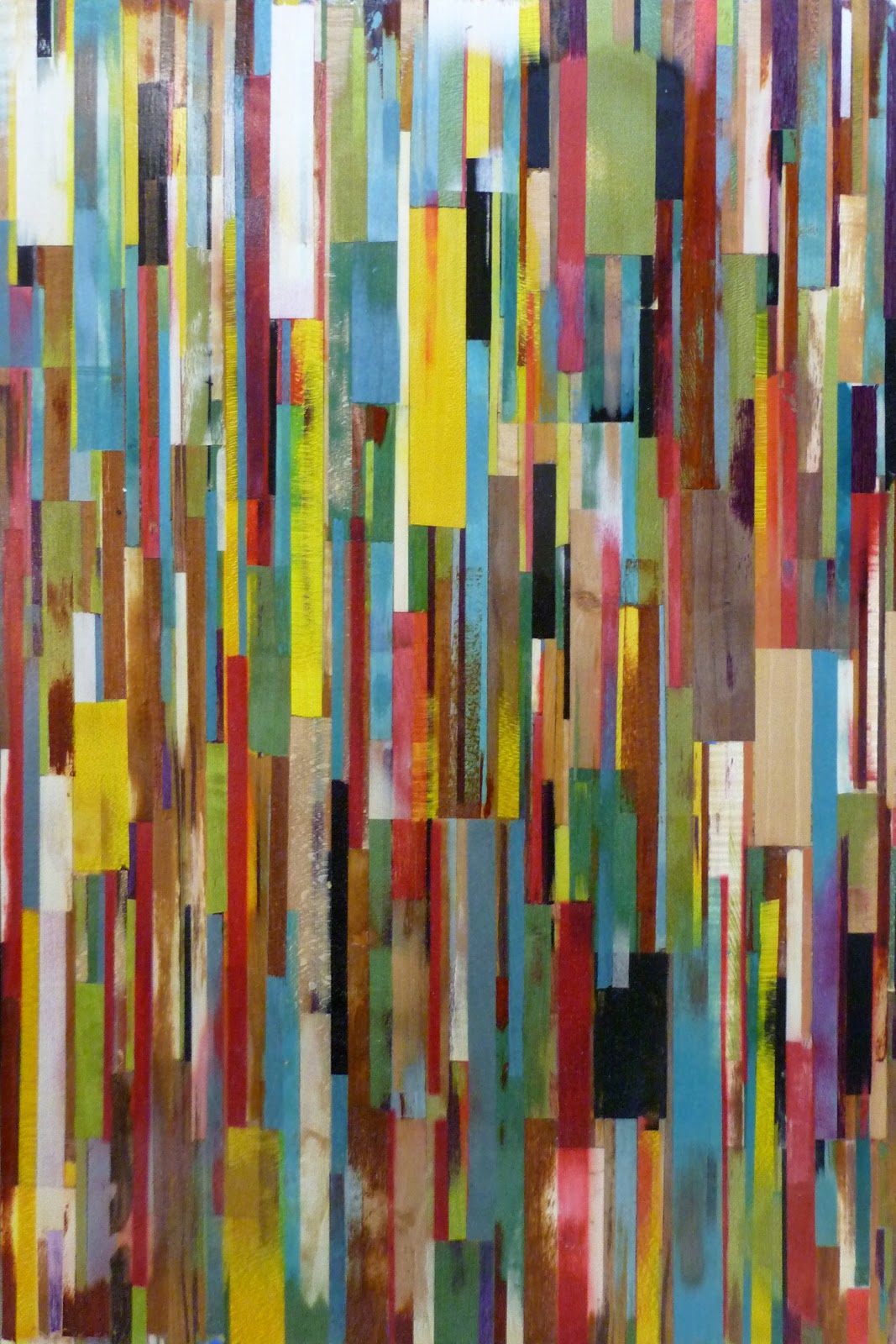 Patrice Lejeune: Summer on the City - Linear movement series marquetry How Does The Artist Create Movement In The Painting Above