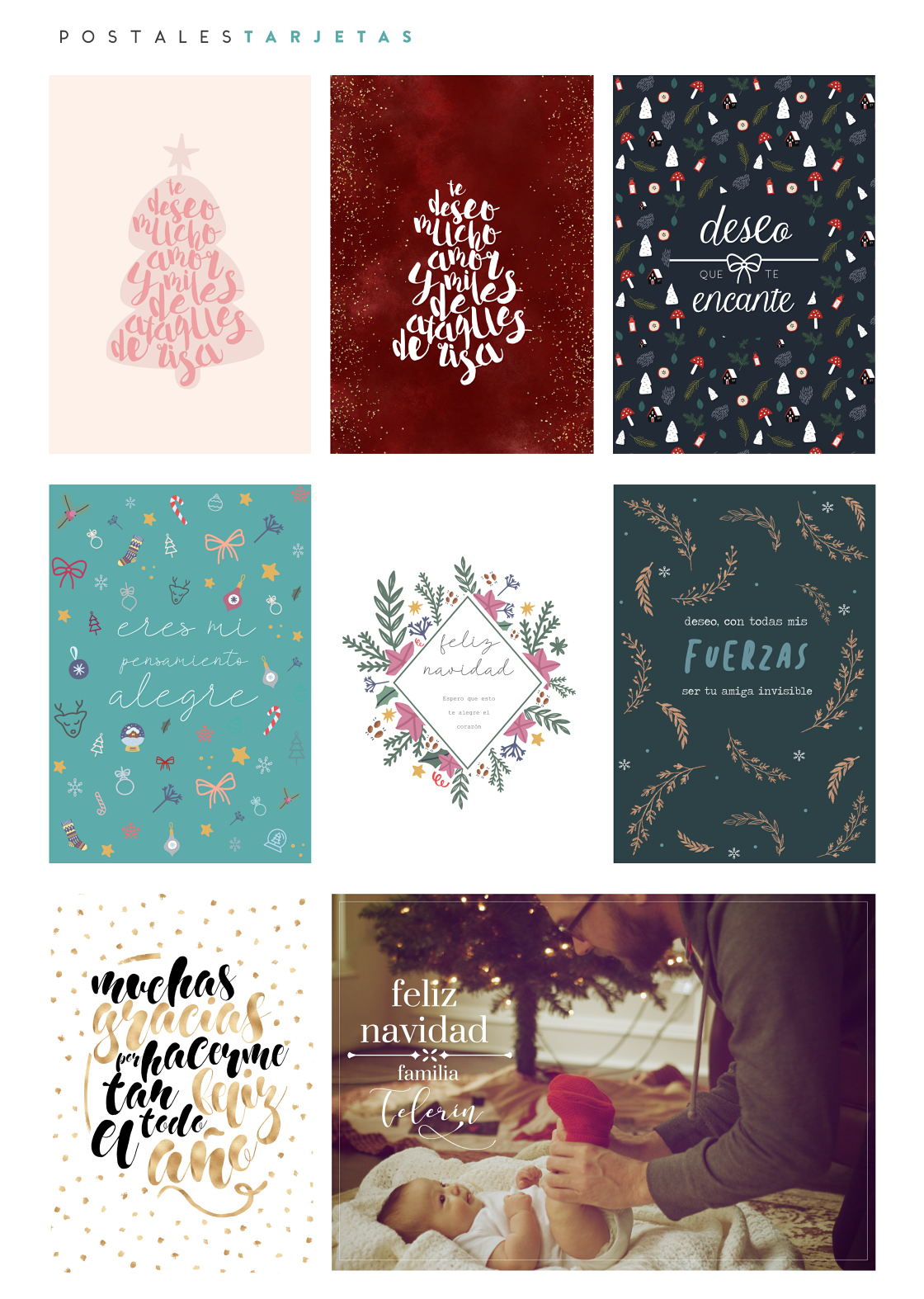 tarjetas etiquetas navidad gratis bonitas