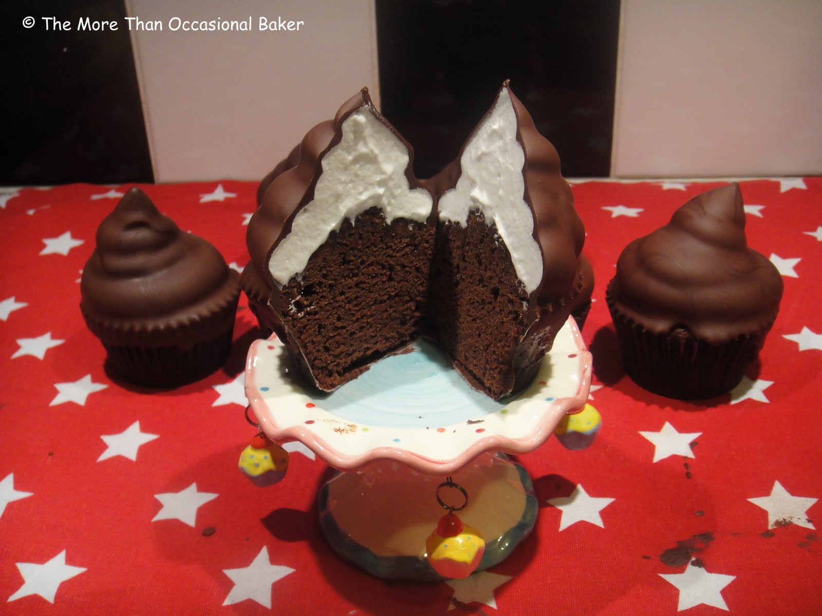 The more than occasional baker Hi Hat Marshmallow Cupcakes