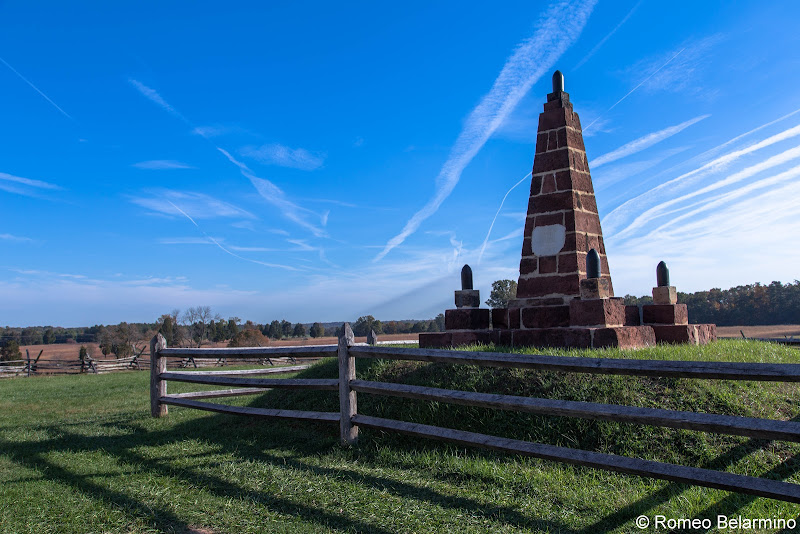 The Memory of the Patriots who fell at Bull Run Monument Manassas National Battlefield Park Northern Virginia