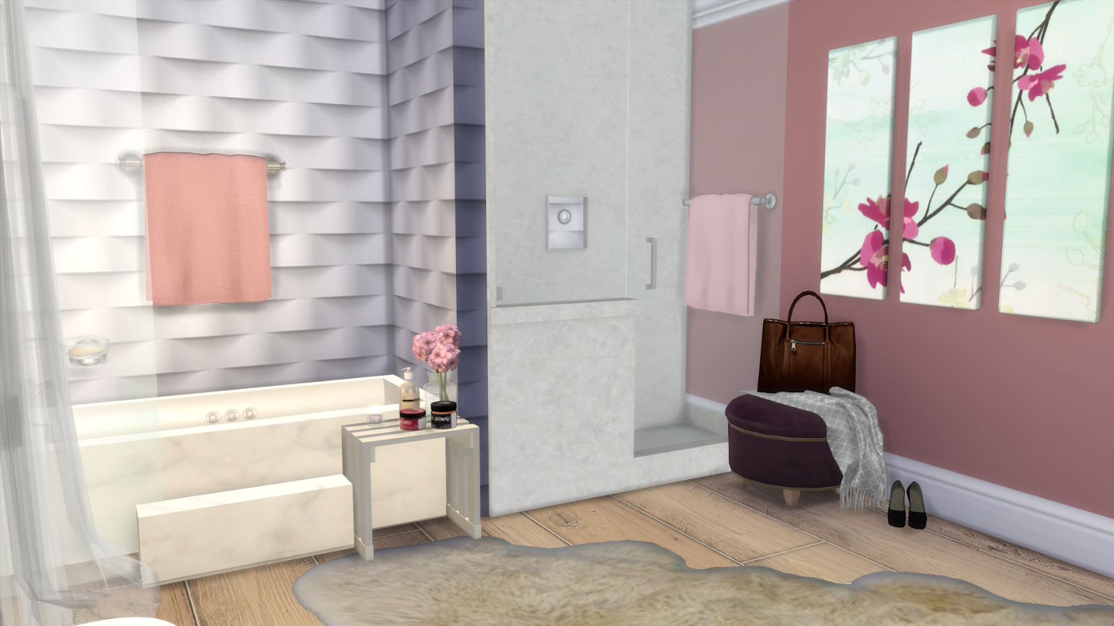 Sims 4 Luxury Bathroom II (Download + CC Creators List) Dinha