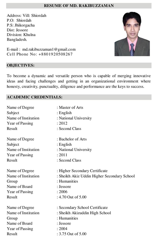 Cv Resume Writing E Grammarian