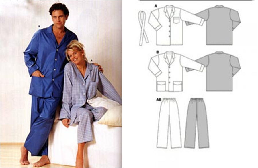 Patrón pijama hombre