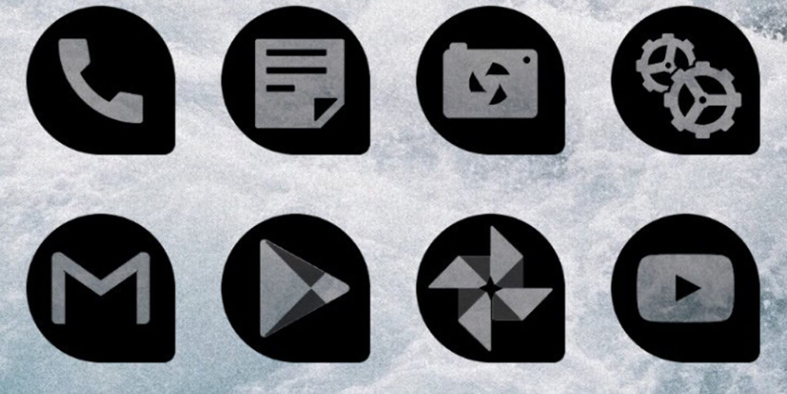 Oscuro Icon Pack APK
