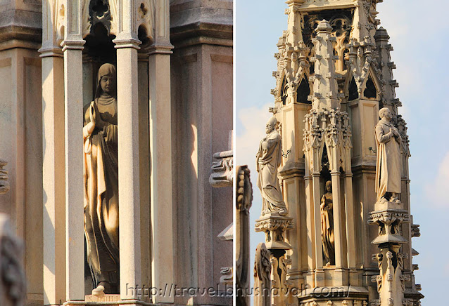 Half Day itinerary in Milan Italy | Sculptures in Duomo di Milano Rooftop