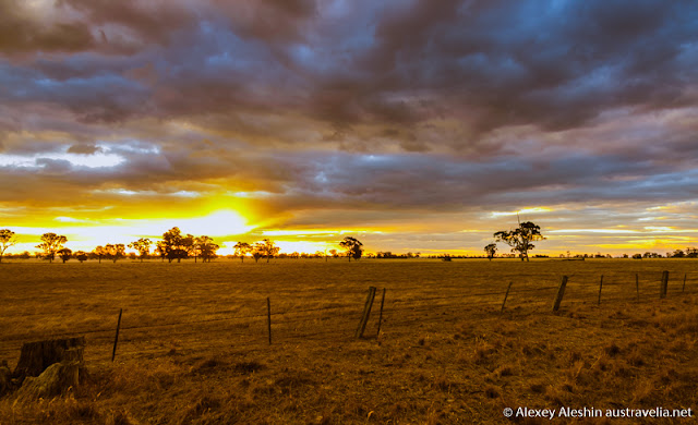 Beautiful sunset around Grampians National Park Beautiful sunset around Grampians National Park