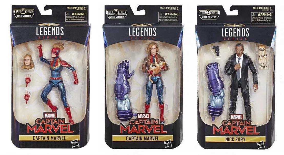 Marvel Legends Starforce Commander Captain Marvel Kree Sentry 6/" Loose Figure