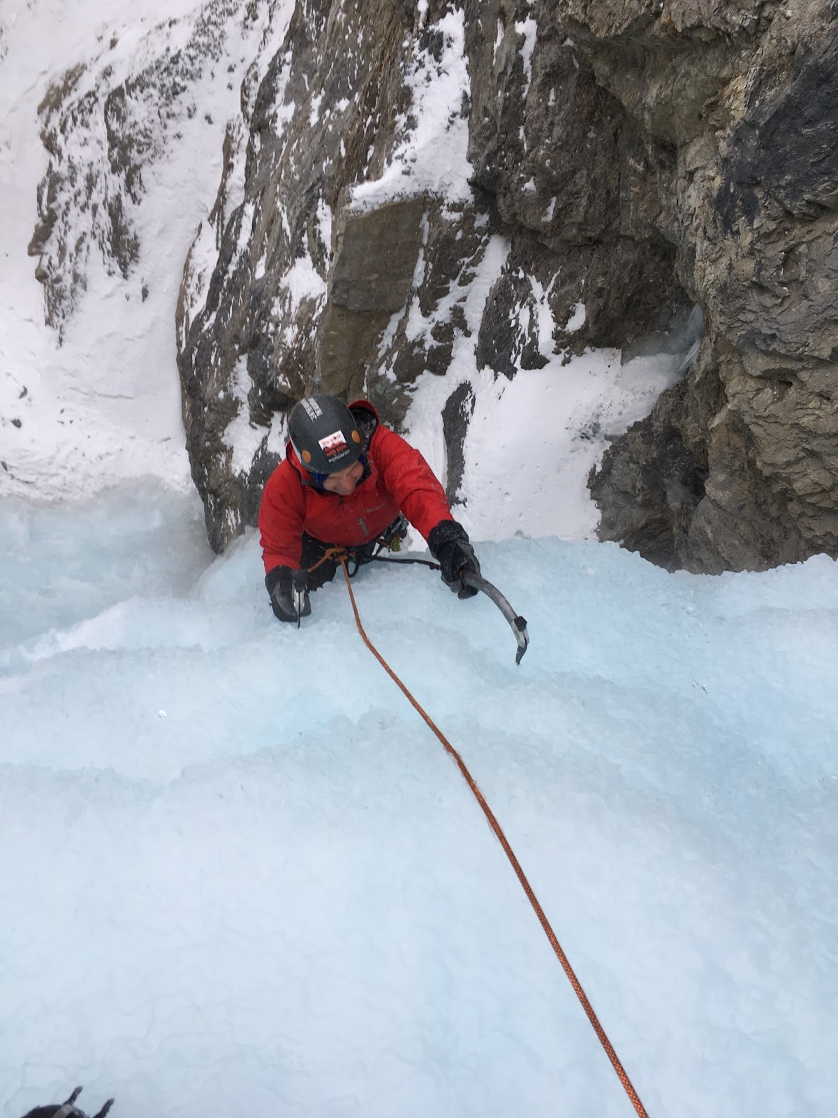 Fresno Climber Ice Climbing in the Canadian Rockies